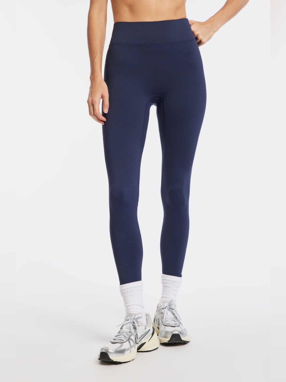 Bandier Center Stage Legging in Navy Blazer Size Small gym athleisure Sk15